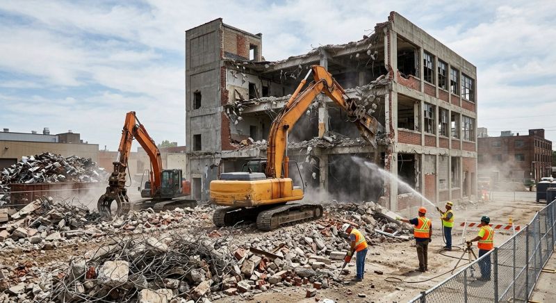 Commercial Property Demolition in Katy, TX