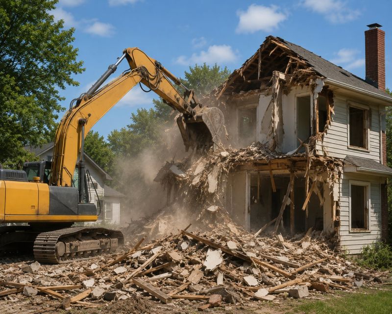 House Wrecking in Conroe, TX